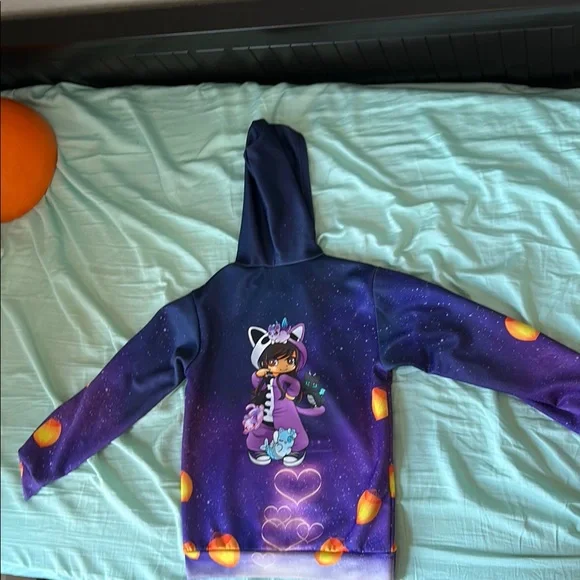 Amazon Purple and Orange Aphmau Hoodie Sweatshirt - Picture 2 of 2